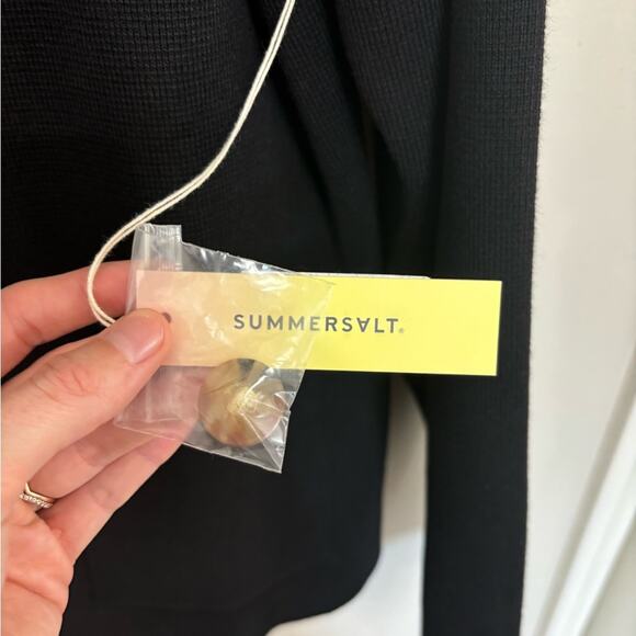 NWT Summersalt Shawl Collar Sweater Blazer in Black - Size 2X - Picture 6 of 9